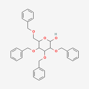 molecular formula C34H36O6 B1139720 2,3,4,6-Tetra-O-benzyl-D-mannopyranose CAS No. 61330-61-8