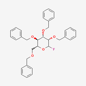 molecular formula C₃₄H₃₅FO₅ B1139721 2,3,4,6-Tetra-O-benzyl-D-mannopyranosyl fluoride CAS No. 94898-42-7