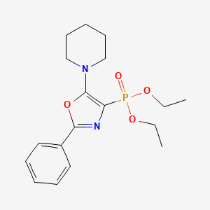 molecular formula C18H25N2O4P B11397220 Diethyl [2-phenyl-5-(piperidin-1-yl)-1,3-oxazol-4-yl]phosphonate 