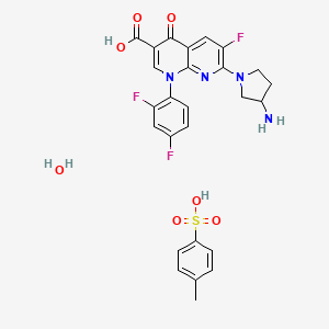molecular formula C19H17F3N4O4 B1139733 Tosufloxacin hydrate CAS No. 107097-79-0