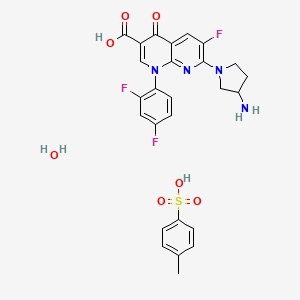 molecular formula C19H15F3N4O3.C7H8O3S.H2O B1139733 Tosufloxacin tosilate CAS No. 107097-79-0