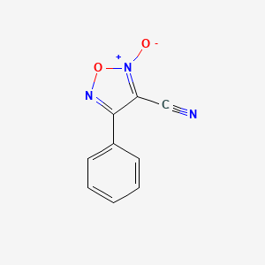 molecular formula C9H5N3O2 B1139744 4-Phenyl-3-furoxancarbonitrile 