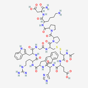 molecular formula C71H94N20O17S2 B1139752 Ceharwgcpp KD CAS No. 207678-81-7