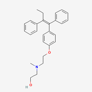molecular formula C₂₇H₃₁NO₂ B1139764 N-Methyl-N-(2-hydroxyethyl)tamoxifen CAS No. 77214-91-6