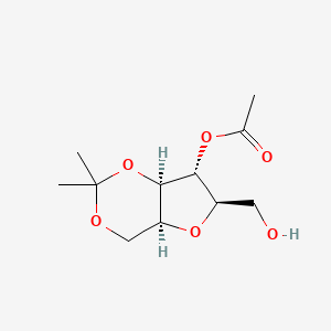 molecular formula C₁₁H₁₈O₆ B1139769 4-O-Acetyl-2,5-anhydro-1,3-isopropylidene-D-glucitol CAS No. 70128-28-8