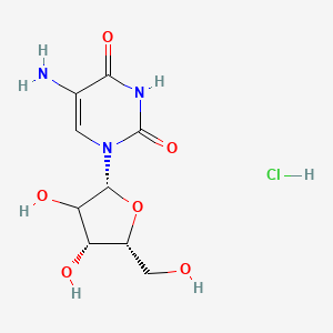 molecular formula C₉H₁₄ClN₃O₆ B1139777 5-Amino Uridine Hydrochloride CAS No. 116154-74-6