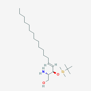 molecular formula C₂₄H₅₁NO₂Si B1139779 3-O-(tert-Butyldimethylsilyloxy)-erythro-sphingosine CAS No. 137905-29-4