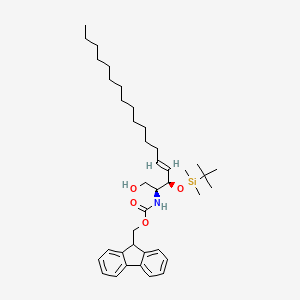 molecular formula C₃₉H₆₁NO₄Si B1139780 3-O-(tert-Butyldimethylsilyloxy)-2-Fmoc-erythro-sphingosine CAS No. 149035-77-8