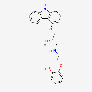 molecular formula C₂₃H₂₄N₂O₄ B1139787 (S)-(-)-去甲基卡维地洛 CAS No. 123372-13-4