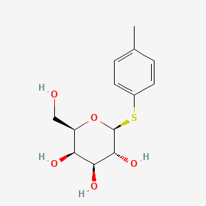 molecular formula C₁₃H₁₈O₅S B1139790 (2R,3R,4S,5R,6S)-2-(羟甲基)-6-(4-甲苯基)硫烷氧杂环-3,4,5-三醇 CAS No. 28244-98-6