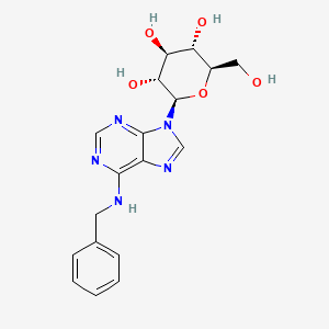 molecular formula C₁₈H₂₁N₅O₅ B1139801 6-苄基氨基嘌呤 9-(β-D-葡萄糖苷) CAS No. 4294-17-1