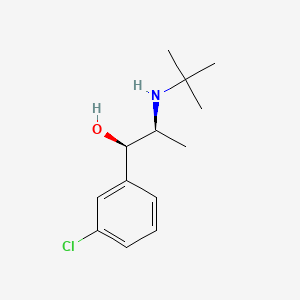 molecular formula C₁₃H₂₀ClNO B1139805 (R*,S*)-2-(叔丁基氨基)1-(3-氯苯基)丙醇 CAS No. 99102-04-2
