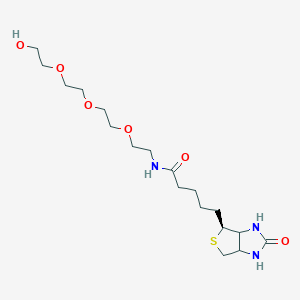 molecular formula C₁₈H₃₃N₃O₆S B1139810 1-Biotinylamino-3,6,9-trioxaundecane-11-ol CAS No. 1322625-82-0