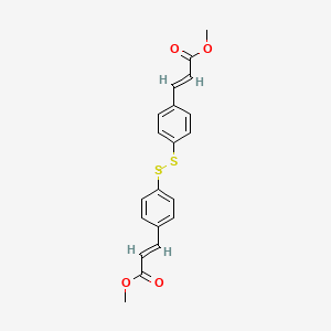 molecular formula C₂₀H₁₈O₄S₂ B1139812 (4,4'-Dicinnamoyldisulfide)dimethyl Ester CAS No. 94549-87-8