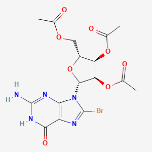 molecular formula C16H18BrN5O8 B1139814 8-Bromoguanosine 2',3',5'-triacetate CAS No. 15717-45-0
