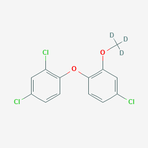 molecular formula C₁₃H₆D₃Cl₃O₂ B1139822 Triclosan Methyl-d3 Ether CAS No. 1020720-00-6