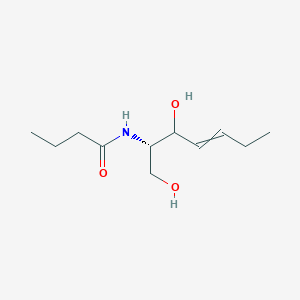 molecular formula C₁₁H₂₁NO₃ B1139826 N-[(2S)-1,3-dihydroxyhept-4-en-2-yl]butanamide CAS No. 439858-36-3