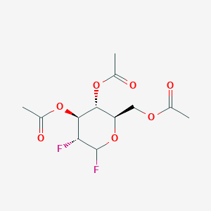 molecular formula C₁₂H₁₆F₂O₇ B1139844 Fluoro 2-Deoxy-2-fluoro-3,4,6-tri-O-acetyl-D-glucose CAS No. 86786-39-2