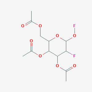 molecular formula C₁₂H₁₆F₂O₇ B1139845 Fluoro2-Deoxy-2-fluoro-3,4,6-tri-O-acetyl-D-mannopyranoside CAS No. 24679-92-3