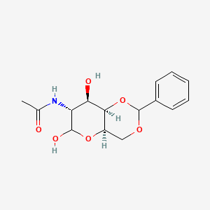 N-[(4aR,7R,8R,8aR)-6,8-dihydroxy-2-phenyl-4,4a,6,7,8,8a-hexahydropyrano[3,2-d][1,3]dioxin-7-yl]acetamide