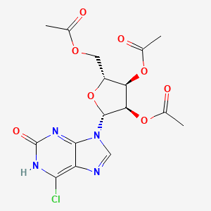 6-Chloro-2-hydroxy-9-(2',3',5'-tri-O-acetyl-beta-D-ribofuranosyl)purine
