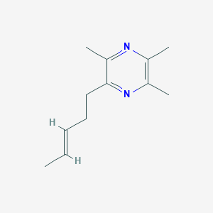 (E)-2,3,5-Trimethyl-6-(pent-3-en-1-yl)pyrazine