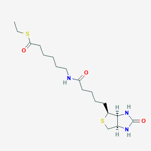 S-Ethyl 6-(5-((3aS,4S,6aR)-2-oxohexahydro-1H-thieno[3,4-d]imidazol-4-yl)pentanamido)hexanethioate