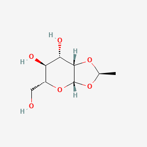 molecular formula C₈H₁₄O₆ B1139869 1,2-O-Ethylidene b-D-mannopyranose CAS No. 230953-16-9