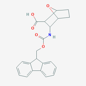 molecular formula C22H21NO5 B113987 (1R,2S,3R,4S)-3-(9H-fluoren-9-ylmethoxycarbonylamino)-7-oxabicyclo[2.2.1]heptane-2-carboxylic acid CAS No. 1212211-21-6
