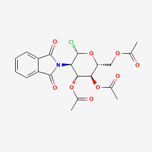 molecular formula C₂₀H₂₀ClNO₉ B1139876 3,4,6-tri-O-Acetyl-2-deoxy-2-fluoro-D-mannopyranosyl fluoride CAS No. 7772-87-4