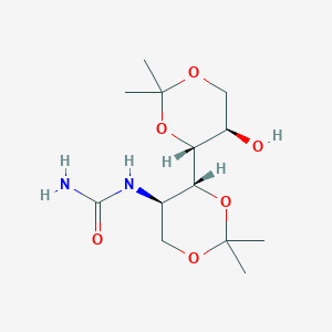B1139879 2-Deoxy-1,3:4,5-di-O-isopropylidene-2-oxamoylamino-D-mannitol CAS No. 128741-75-3