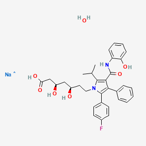 molecular formula C₃₃H₃₈FN₂NaO₈ B1139888 2-Hydroxy Atorvastatin Dihydrate Monosodium Salt CAS No. 1421760-64-6