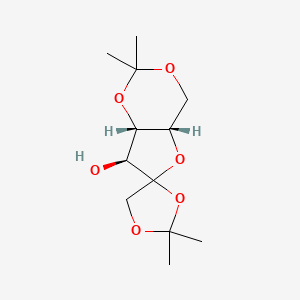 molecular formula C₁₂H₂₀O₆ B1139892 (4'aS,7'S,7'aS)-2,2,2',2'-tetramethylspiro[1,3-dioxolane-4,6'-4,4a,7,7a-tetrahydrofuro[3,2-d][1,3]dioxine]-7'-ol CAS No. 62133-03-3