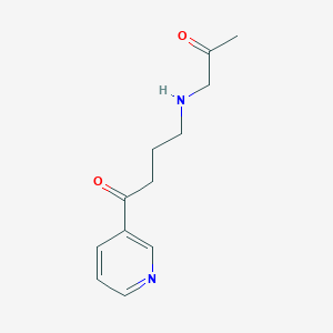 molecular formula C₁₂H₁₆N₂O₂ B1139897 4-(乙酰甲基氨基)-1-(3-吡啶基)-1-丁酮 CAS No. 63551-23-5