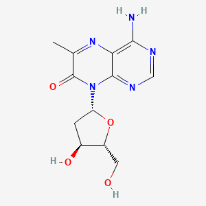 4-Amino-6-methyl-8-(2-deoxy-beta-D-ribofuranosyl)-7(8H)-pteridone