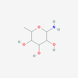 molecular formula C₆H₁₃NO₄ B1139914 2-Amino-6-methyloxane-3,4,5-triol CAS No. 103419-79-0