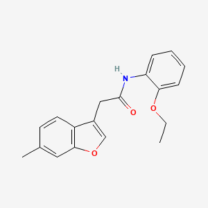 molecular formula C19H19NO3 B11399177 N-(2-ethoxyphenyl)-2-(6-methyl-1-benzofuran-3-yl)acetamide 