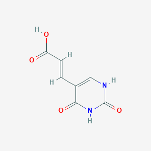 molecular formula C7H6N2O4 B1139923 (E)-5-(2-Carboxvinyl)uracil CAS No. 57412-59-6