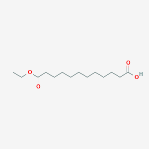 molecular formula C₁₄H₂₆O₄ B1139931 12-Ethoxy-12-oxododecanoic acid CAS No. 66003-63-2