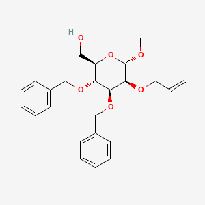 molecular formula C₂₄H₃₀O₆ B1139934 Methyl 2-O-allyl-3,4-DI-O-benzyl-A-D-mannopyranoside CAS No. 210297-56-6