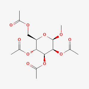 molecular formula C₁₅H₂₂O₁₀ B1139942 Methyl 2,3,4,6-Tetra-O-acetyl-b-D-mannopyranoside CAS No. 5019-25-0
