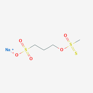 molecular formula C₄H₉NaO₅S₃ B1139950 甲磺酸（3-磺酸丙基）甲烷硫酯钠 CAS No. 385398-83-4