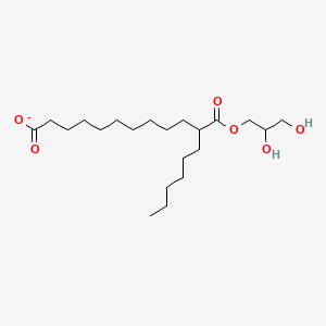 molecular formula C21H39O6- B1139957 Glyceryl caprylate-caprate CAS No. 73398-61-5