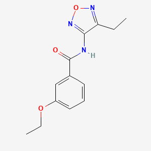 molecular formula C13H15N3O3 B11399611 3-ethoxy-N-(4-ethyl-1,2,5-oxadiazol-3-yl)benzamide 