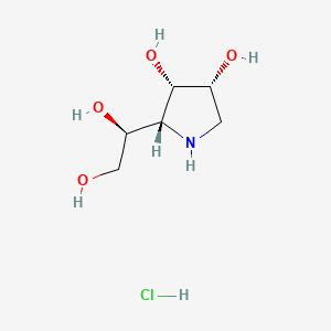 molecular formula C6H14ClNO4 B1139968 1,4-Dideoxy-1,4-imino-D-mannitol hydrochloride CAS No. 114976-76-0
