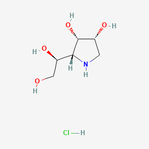 molecular formula C₆H₁₄ClNO₄ B1139968 1,4-Dideoxy-1,4-imino-D-mannitol hydrochloride CAS No. 114976-76-0