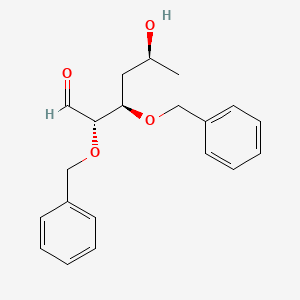 molecular formula C₂₀H₂₄O₄ B1139972 2,3-Di-O-benzyl-4-deoxy-L-fucose CAS No. 191036-43-8
