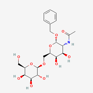 molecular formula C₂₁H₃₁NO₁₁ B1139973 Benzyl 2-Acetamido-2-deoxy-6-O-(beta-D-galactopyranosyl)-alpha-D-galactopyranoside CAS No. 93496-44-7