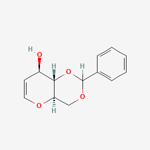 molecular formula C₁₃H₁₄O₄ B1139976 4,6-O-Benzylidene-D-glucal CAS No. 63598-36-7