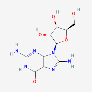 molecular formula C10H14N6O5 B1139982 8-Aminoguanosine CAS No. 3868-32-4